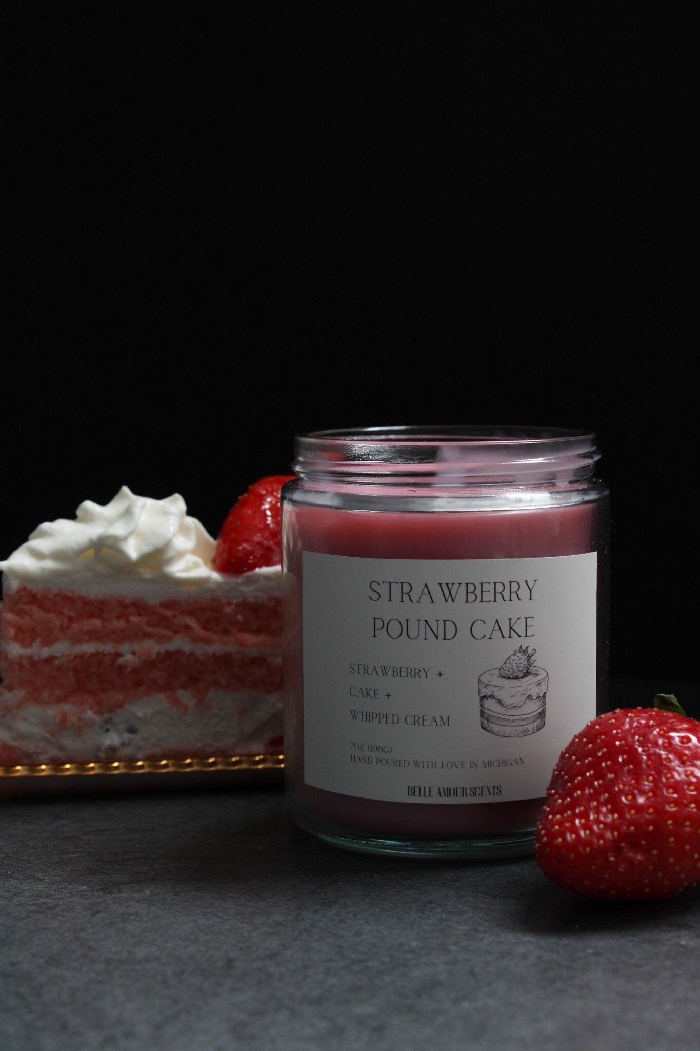 Strawberry Pound Cake Candle